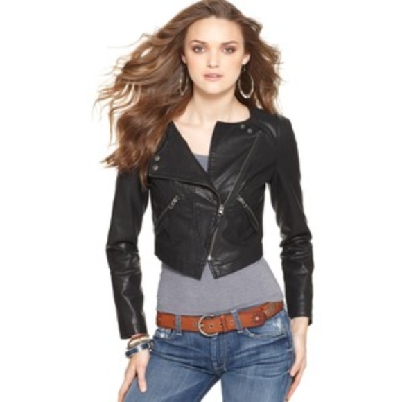 Cropped Vegan Leather Jacket | Poshmark